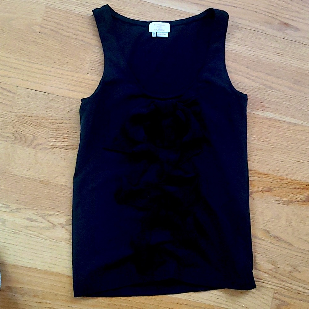 Kate spade black ruffle top
